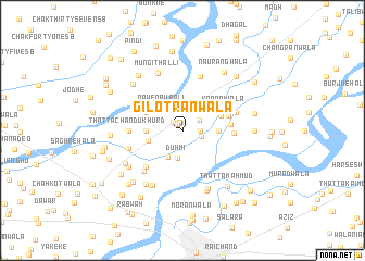 map of Gilotrānwāla