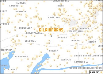map of Gilpin Farms