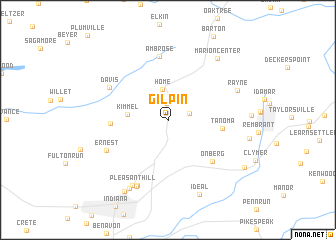 map of Gilpin