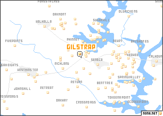 map of Gilstrap