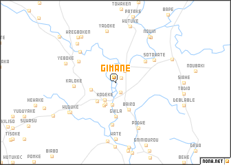 map of Gimané