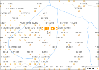 map of Gīmbīcho