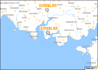 map of Ginablan