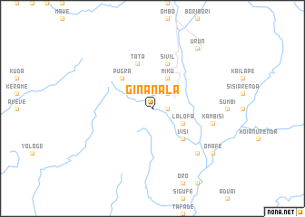 map of Ginanala