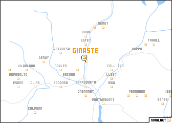 map of Ginasté