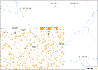 map of Ginduriya