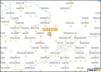 map of Ginekiai