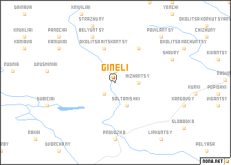map of Gineli