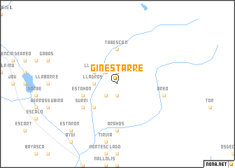 map of Ginestarre