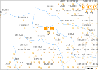 map of Gines