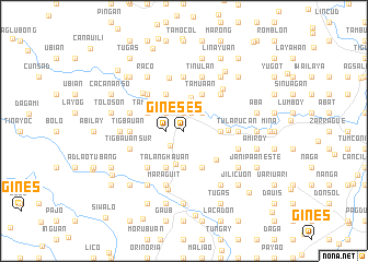 map of Gines