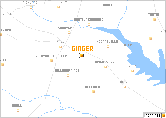 map of Ginger
