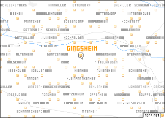 map of Gingsheim