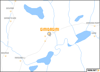 map of Ginidagini