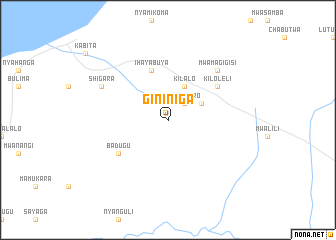 map of Gininiga