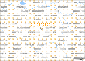 map of Ginipendegama