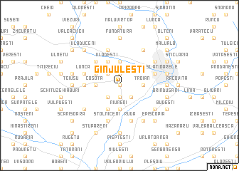 map of Gînjuleşti