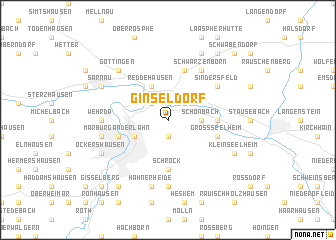 map of Ginseldorf