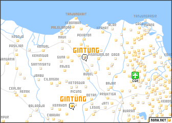 map of Gintung