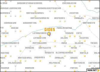 map of Giões