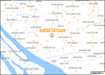 map of Giồng Tay Gro