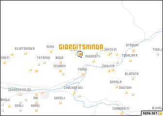 map of Giorgitsminda