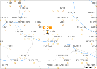 map of Giral