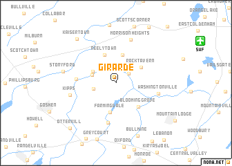 map of Girarde