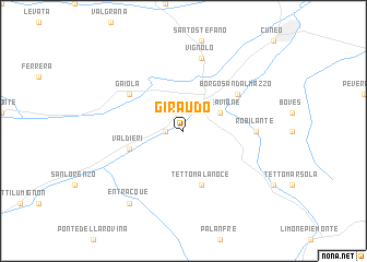 map of Giraudo