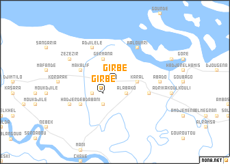 map of Girbé