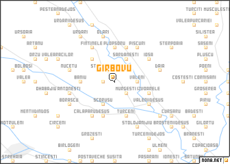 map of Gîrbovu