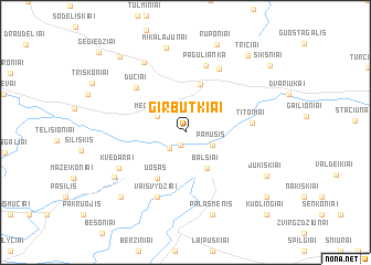 map of Girbutkiai