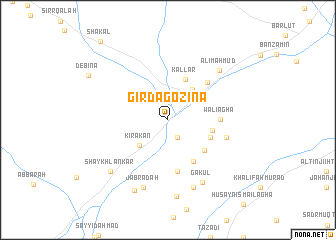 map of Girdagozina