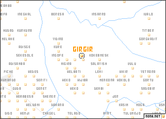 map of Girgir