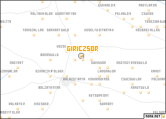map of Giricz Sor