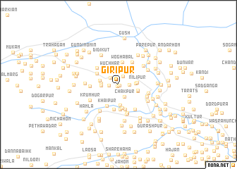 map of Giripur