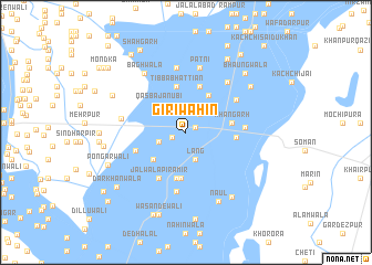 map of Giriwāhin