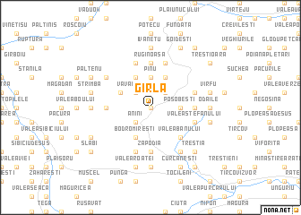 map of Gîrla