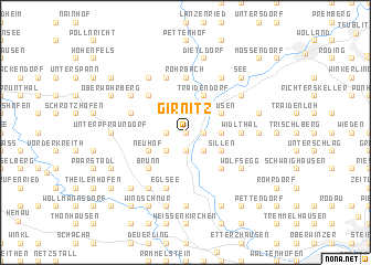 map of Girnitz