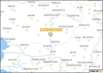 map of Giromérion