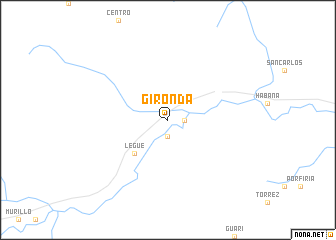 map of Gironda