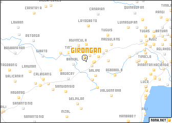 map of Girongan