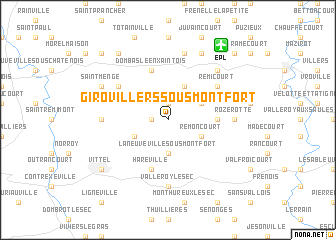 map of Girovillers-sous-Montfort