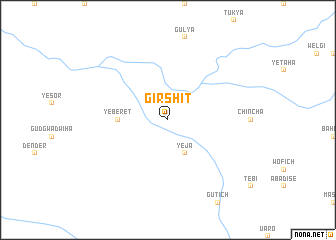 map of Girshitʼ