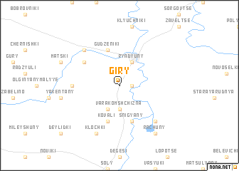 map of Giry