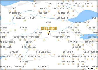 map of Gislinge