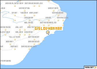 map of Gislövhammar