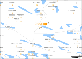 map of Gissebo