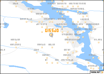 map of Gissjö