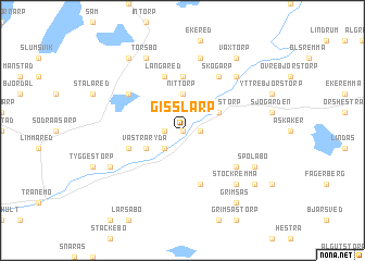 map of Gisslarp